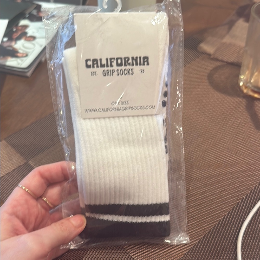 Grip Socks White and Black
